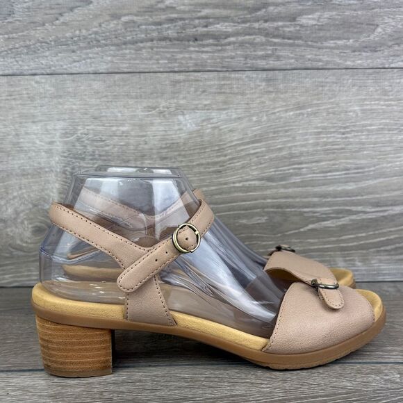 Dansko Tessie Ballet Leather Women’s Sz 8.5-9/EU 39 Slingback Buckle Sandals - Picture 1 of 10